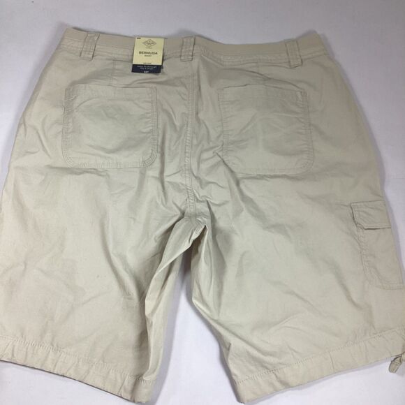 St Johns Bay Bermuda Shorts Womens Size 16W Midrise Beige - Picture 7 of 11